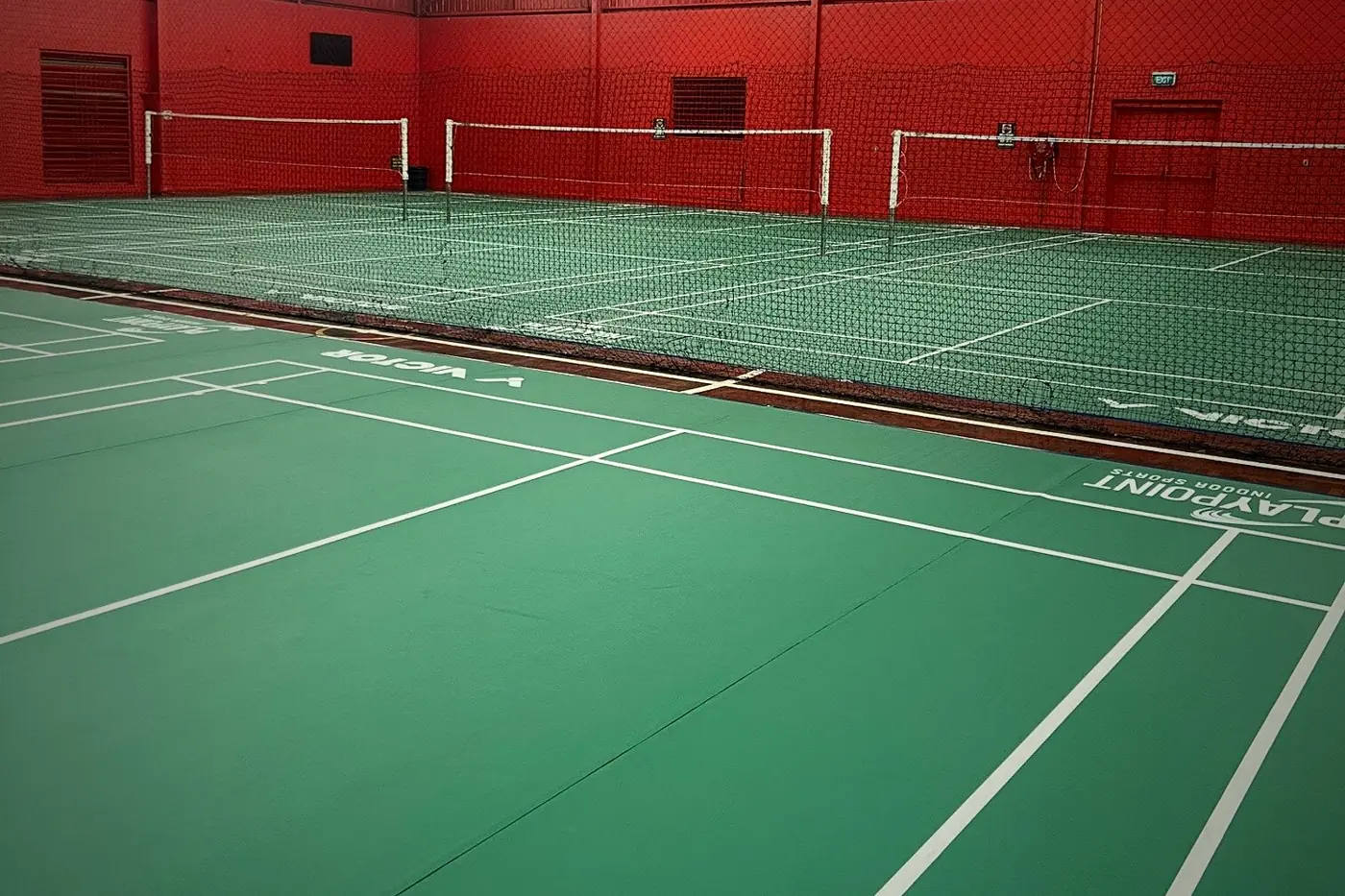 Badminton courts at PlayPoint